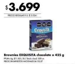 Disco Exquisita - brownies chocolate oferta