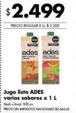 Disco Ades - jugo listo oferta