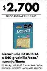 Disco Exquisita - bizcochuelo oferta