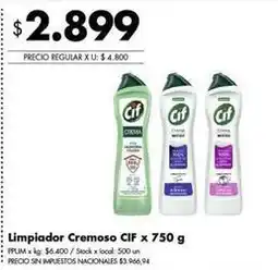 Disco Cif - limpiador cremoso oferta