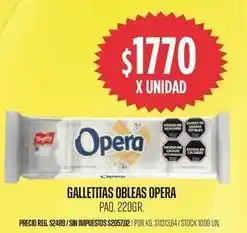 Supermercados Vea Opera - galletitas obleas oferta