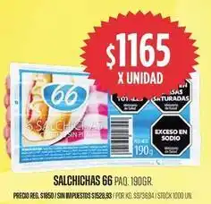 Supermercados Vea 66 - salchichas oferta