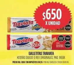 Supermercados Vea Traviata - galletitas kesitas queso o rex originales oferta