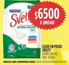 Nestlé - leche en polvo svelty extra calcio