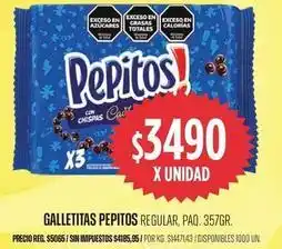 Supermercados Vea Pepitos - galletitas oferta
