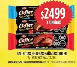 Supermercados Vea Cofler galletitas rellenas bañadas oferta