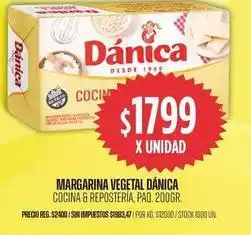 Supermercados Vea Dánica - margarina vegetal cocina & repostería oferta
