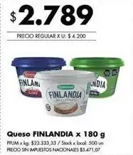 Disco Finlandia - queso oferta