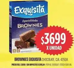 Supermercados Vea Exquisita - brownies oferta