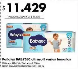 Disco Babysec - pañales oferta