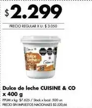 Disco X$ - dulce de leche oferta