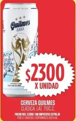 Supermercados Vea Quilmes cerveza clasica oferta
