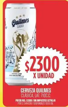 Supermercados Vea Quilmes - cerveza clasica oferta