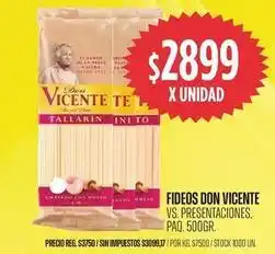 Supermercados Vea Don vicente - fideos oferta
