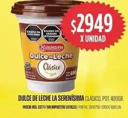 Supermercados Vea La serenísima - dulce de leche clásico oferta