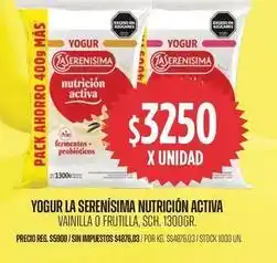 Supermercados Vea La serenísima - yogur nutricion activa oferta