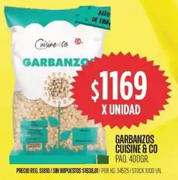 Supermercados Vea Cuisine & co garbanzos paq. oferta