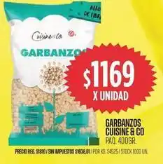 Supermercados Vea Cuisine - garbanzos oferta