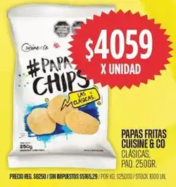 Supermercados Vea Cuisine & co papas fritas clásicas, paq. oferta