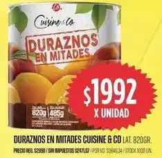Supermercados Vea Cuisine - duraznos en mitades oferta