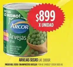 Supermercados Vea Arcor - arvejas secas oferta