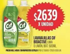 Supermercados Vea Cif - lavavajillas bioactive lima o limón oferta