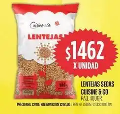 Supermercados Vea Cuisine - lentejas secas oferta