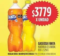 Supermercados Vea Fanta - gaseosa naranja o limon oferta