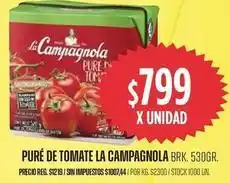 Supermercados Vea La campagnola - puré de tomate la campagnola brk oferta