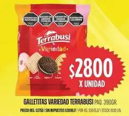 Supermercados Vea Terrabusi galletitas variedad oferta