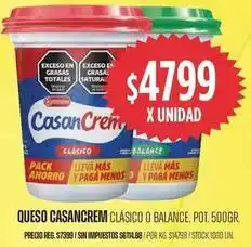 Supermercados Vea Casancrem - queso clásico o balance oferta