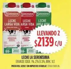 Supermercados Vea La serenísima - leche larga vida oferta