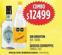 Supermercados Vea Brighton - gin + gaseosa oferta