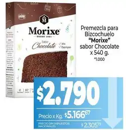 La Anonima Morixe - premezcla para bizcochuelo oferta