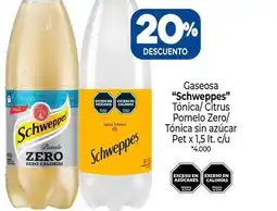 La Anonima Schweppes - gaseosa tónica/ citrus pomelo zero oferta
