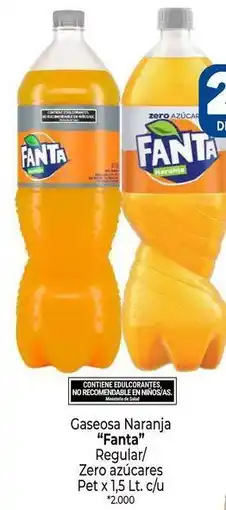 La Anonima Fanta - gaseosa naranja regular/ zero azúcares oferta