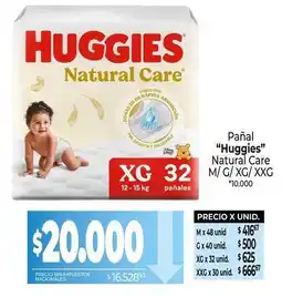 La Anonima Huggies - pañal natural care oferta