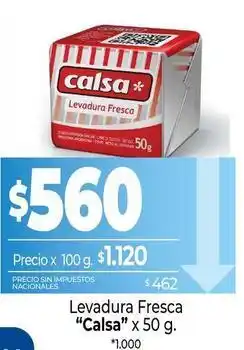 La Anonima Calsa - levadura fresca oferta