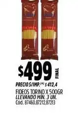 Supermercados Yaguar X$ - fideos torino x 500gr oferta