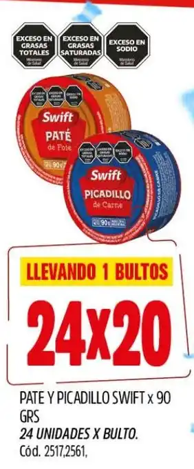Supermercados Yaguar Swift pate y picadillo oferta