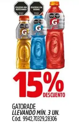 Supermercados Yaguar Gatorade oferta