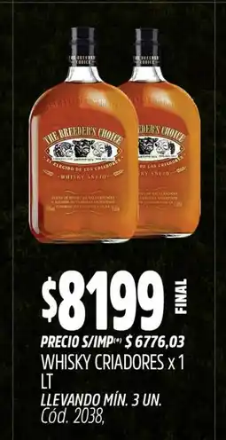 Supermercados Yaguar Whisky criadores oferta