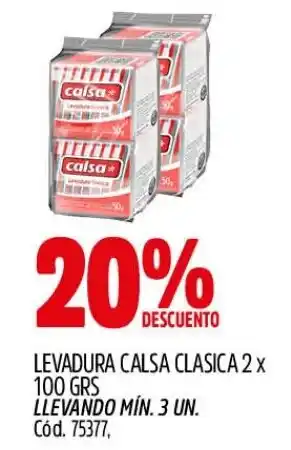 Supermercados Yaguar Calsa levadura clasica oferta