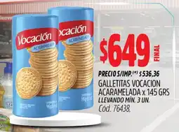 Supermercados Yaguar Vocación galletitas acaramelada oferta