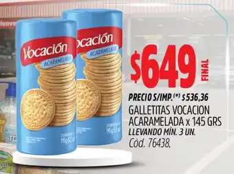 Supermercados Yaguar Vocación galletitas acaramelada oferta