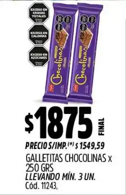Supermercados Yaguar Chocolinas galletitas oferta