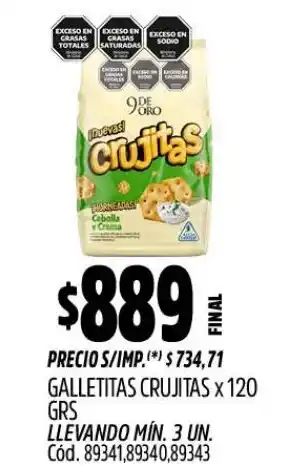 Supermercados Yaguar Crujitas galletitas oferta