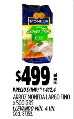 Supermercados Yaguar Moneda arroz largo fino oferta