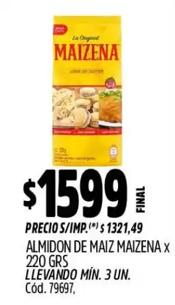 Supermercados Yaguar Maizena almidon de maiz oferta