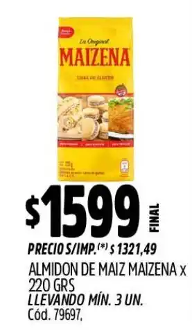 Supermercados Yaguar Maizena almidon de maiz oferta